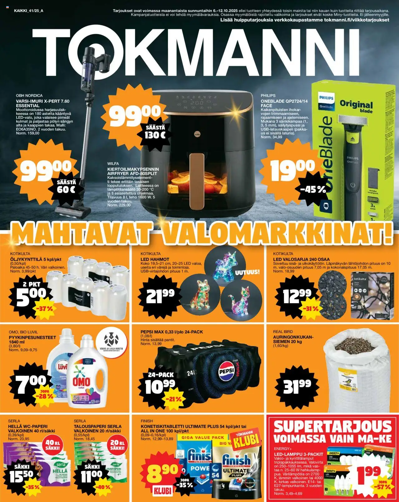 Tokmanni-kaupan Tarjoukset voimassa 06/10/2025 - Sivulla 1