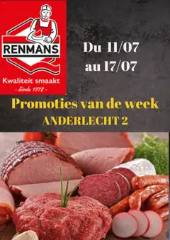 Voorbeeld van Folder / Publicité van winkel Renmans geldig vanaf 11/07/2025