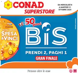 Anteprima dell'opuscolo 50 giorni BIS dal negozio Conad valido da 08/10/2025