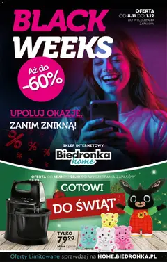 Pogląd gazetki "Black Friday" ze sklepu Biedronka ważnej od 15.11.2025