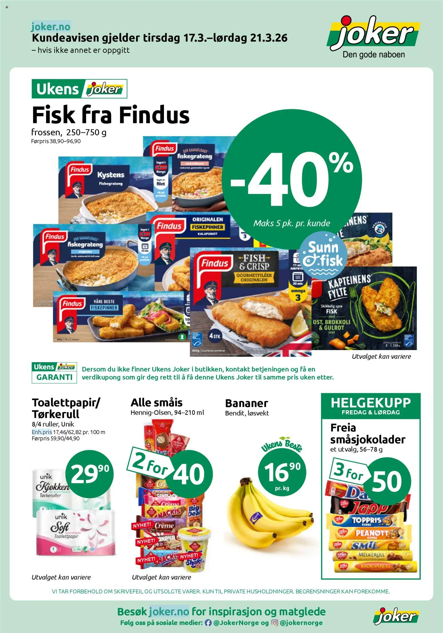 Forhåndsvis Joker kundeavis fra butikk Joker gyldig fra 17/03/2026