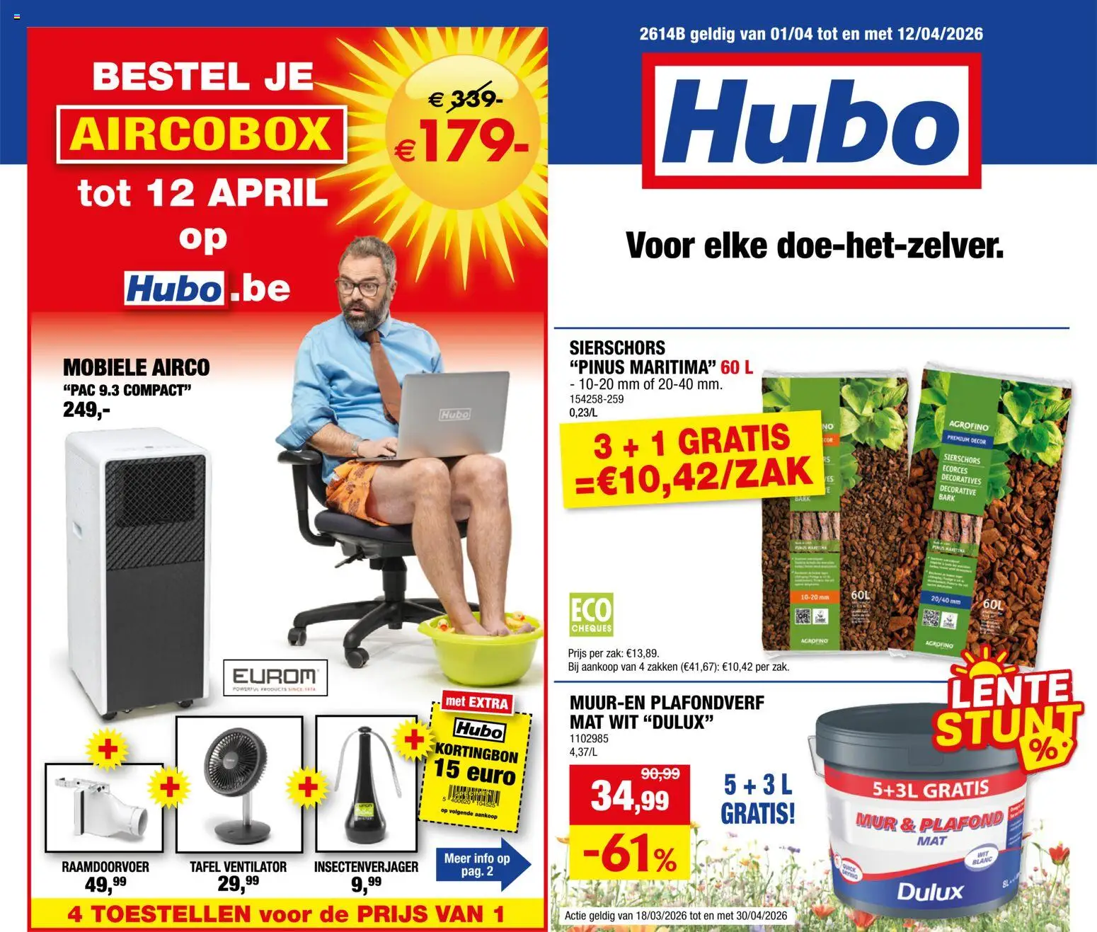 Voorbeeld van Hubo Folder van winkel Hubo geldig vanaf 01/04/2026
