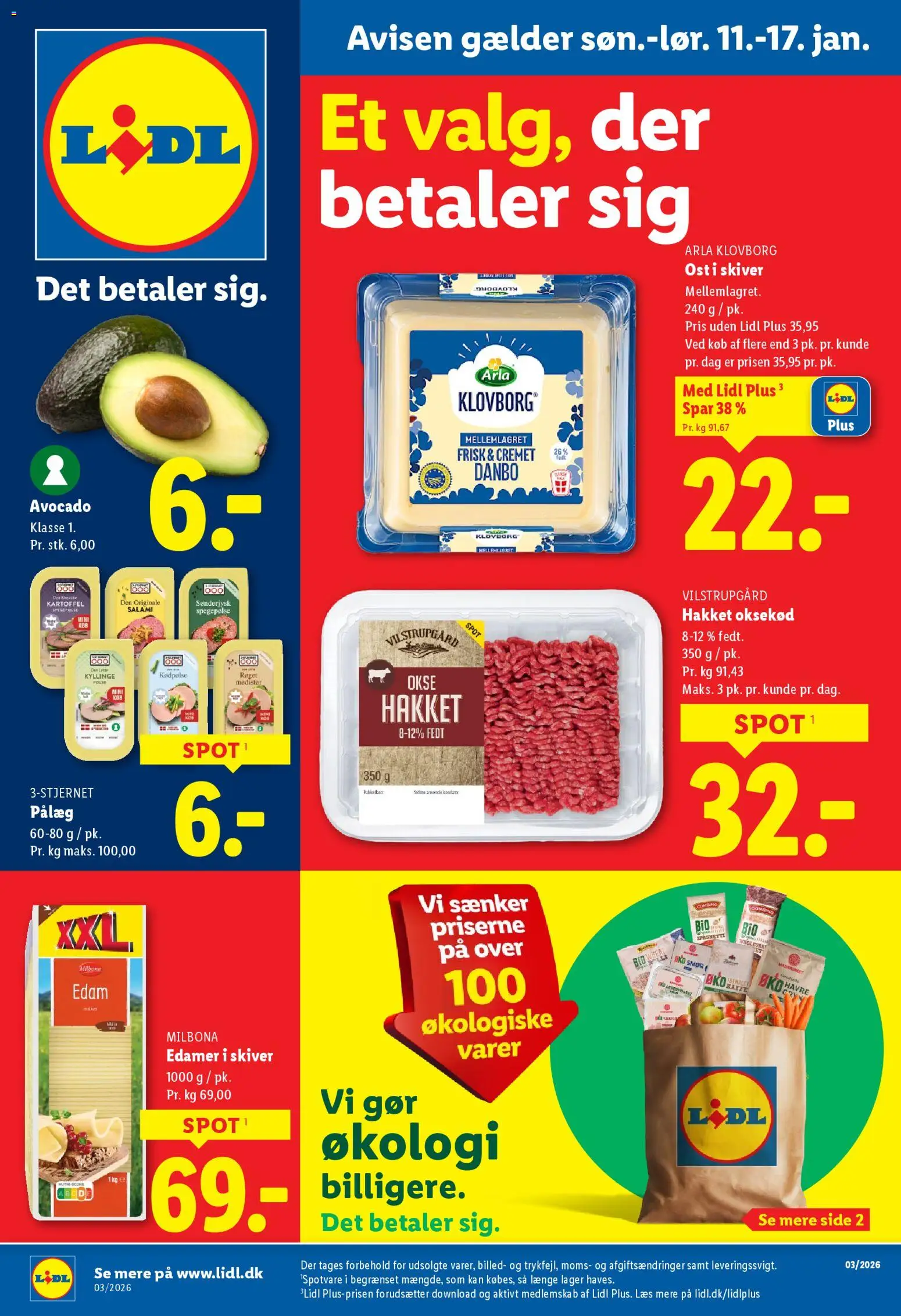 Eksempel på tilbudsavis Tilbudsavis fra butik Lidl gyldig fra 11/01/2026