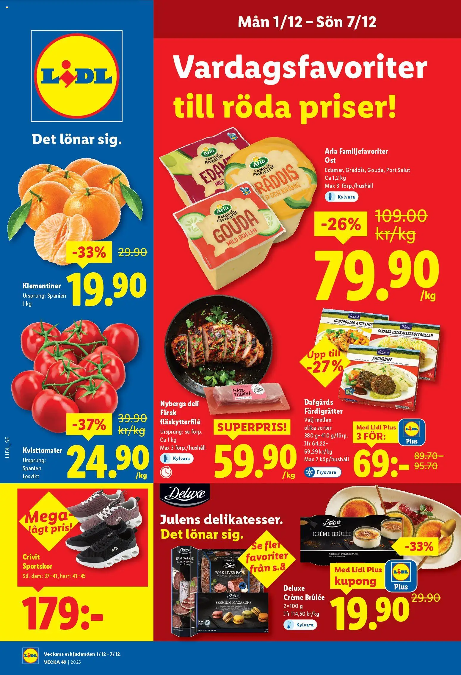 Förhandsgranska reklamblad Aktuella reklamblad Lidl från butik Lidl gäller från 01/12/2025