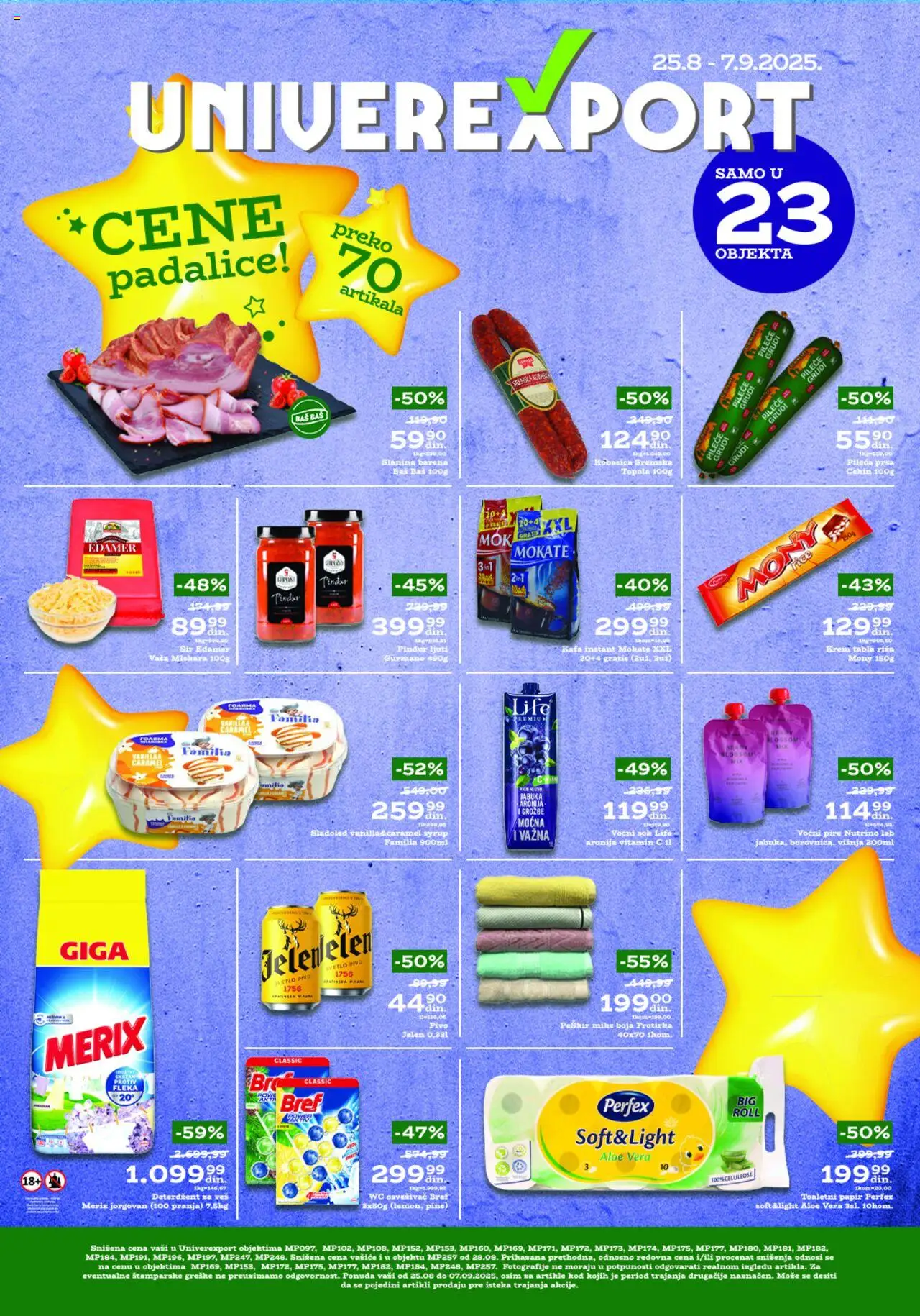 Univerexport katalog važi od 28.08.2025 - stranica 1 - Sladoled, Kafa, Aloe vera, Sir, Krem, Bref, Pileća prsa, Pileće grudi