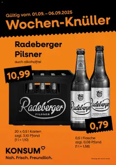 Vorschau von dem Prospekt des Geschäftes KONSUM Leipzig, gültig ab dem 01.09.2025