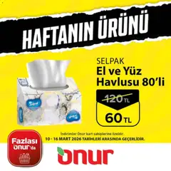 Onur Market Onur Market - Haftanın Ürünü 10.03.2026 - Broşürünün önizlemesi