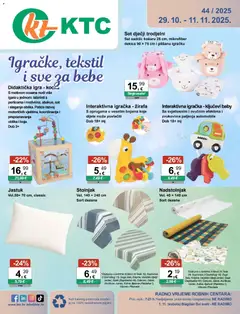 Pregled letka Katalog igračke i tekstil trgovine KTC vrijedi od 15.10.2025