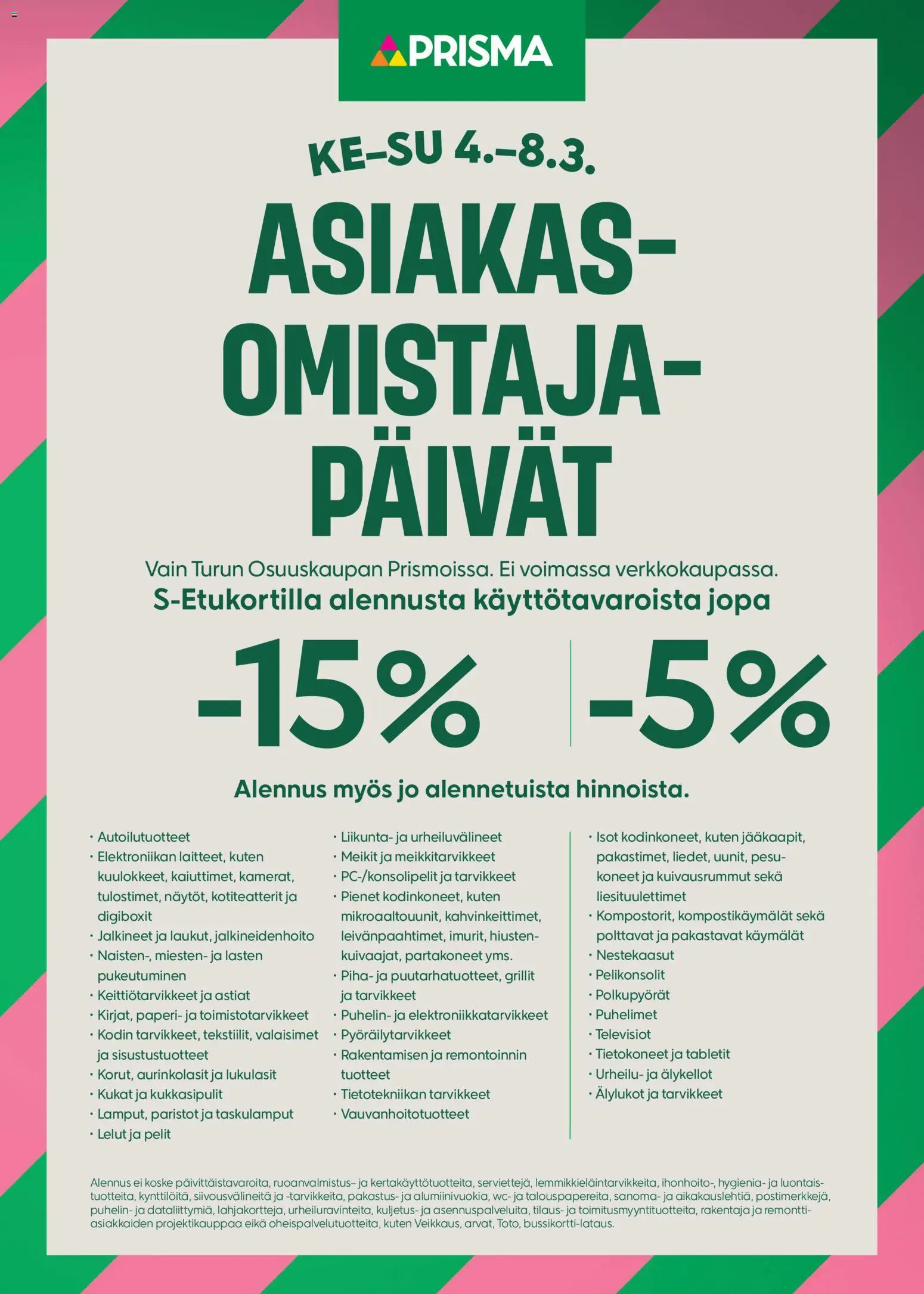 Kaupan Prisma Prisma tarjoukset - AO-päivät esikatselu, voimassa 04/03/2026