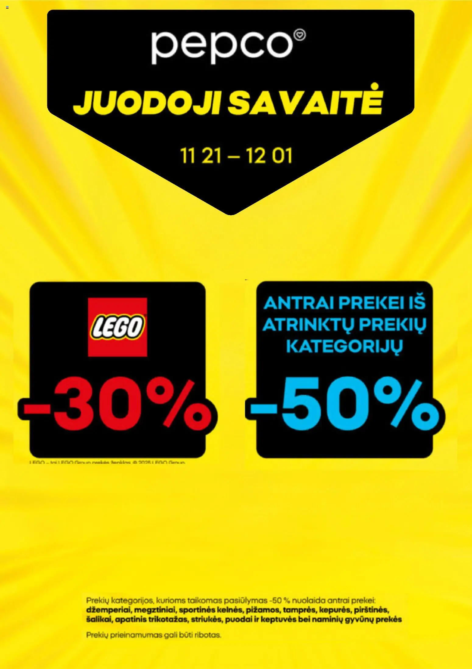Pepco parduotuvės leidinio Black Friday galiojančio nuo 2025.11.21 peržiūra