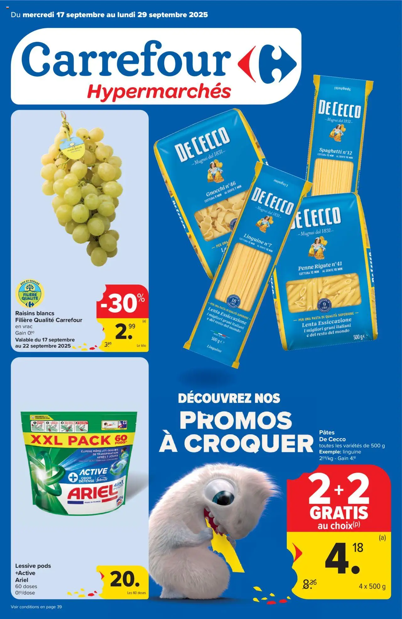 Carrefour shop Folder de la semaine 38 geldig vanaf 17/09/2025 - Paginanummer 1