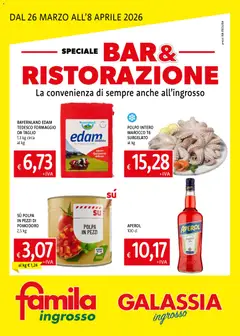 Anteprima dell'opuscolo Famila volantino Bar & Ristorazione dal negozio Famila valido da 26/03/2026