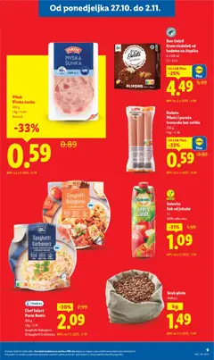 Pregled letka Katalog trgovine Lidl vrijedi od 27.10.2025 | Stranica: 9