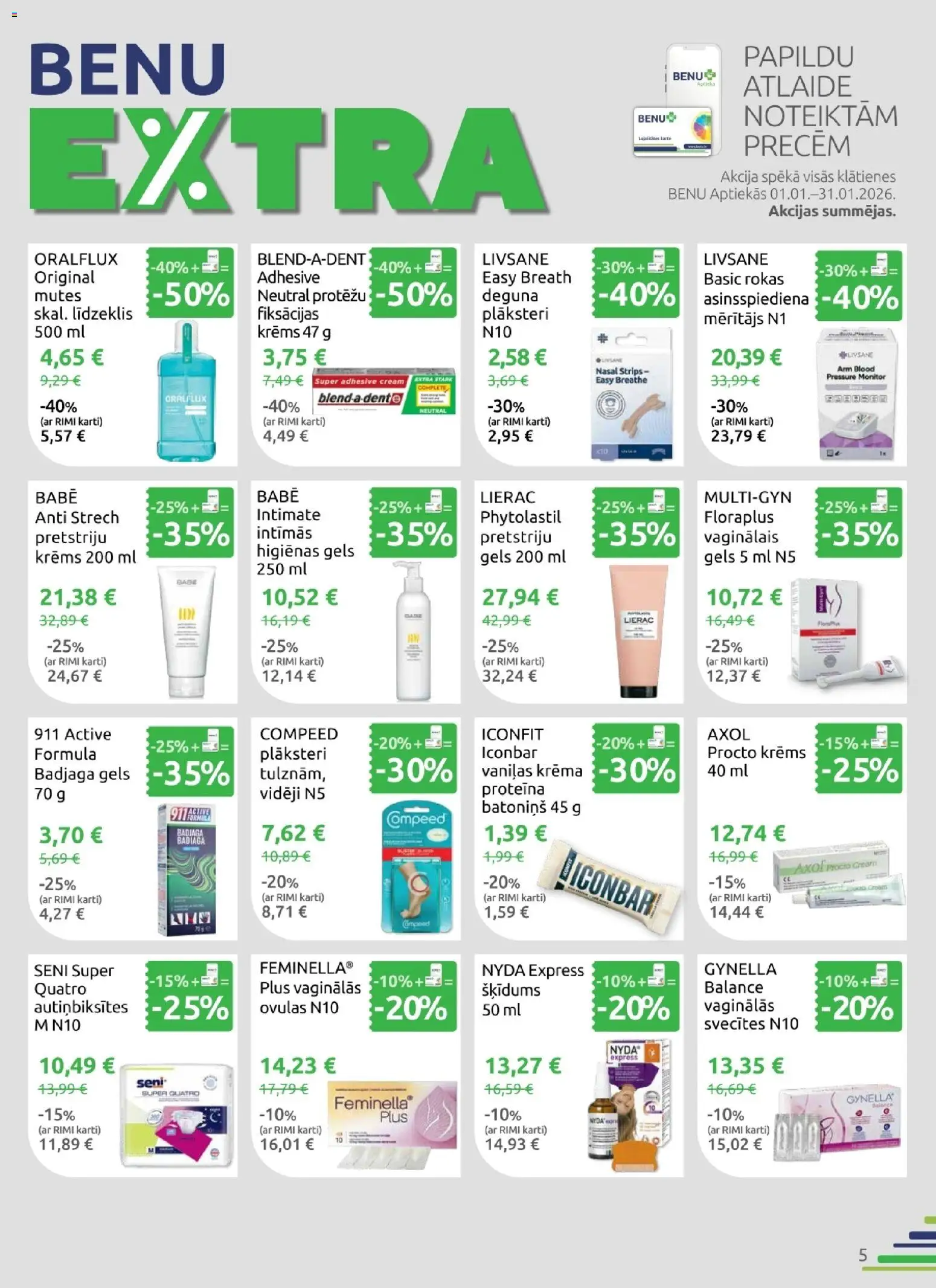 Skatīt BENU akciju bukletu, derīgs no 2026.01.01