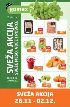 Pregled Gomex kataloga - važi od 26.11.2025