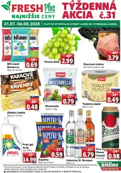 Náhľad Fresh letáku platného od 31.07.2025