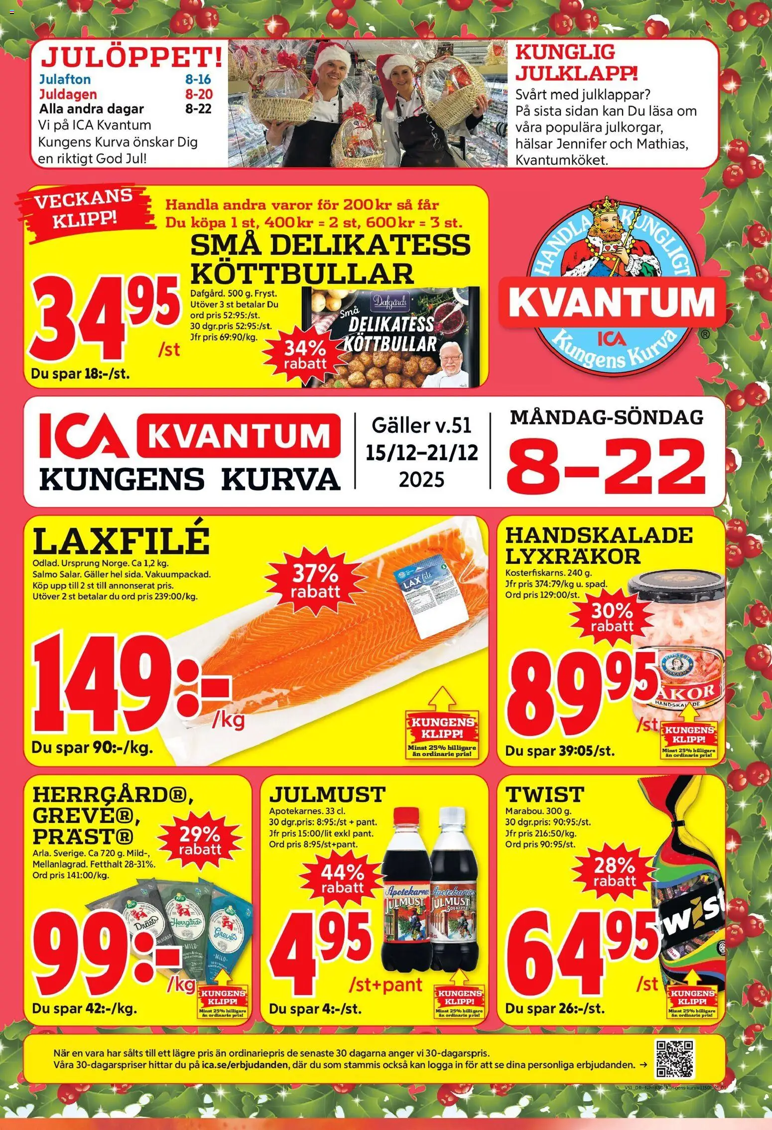 Förhandsgranska reklamblad Kungens Kurva från butik ICA Kvantum gäller från 15/12/2025