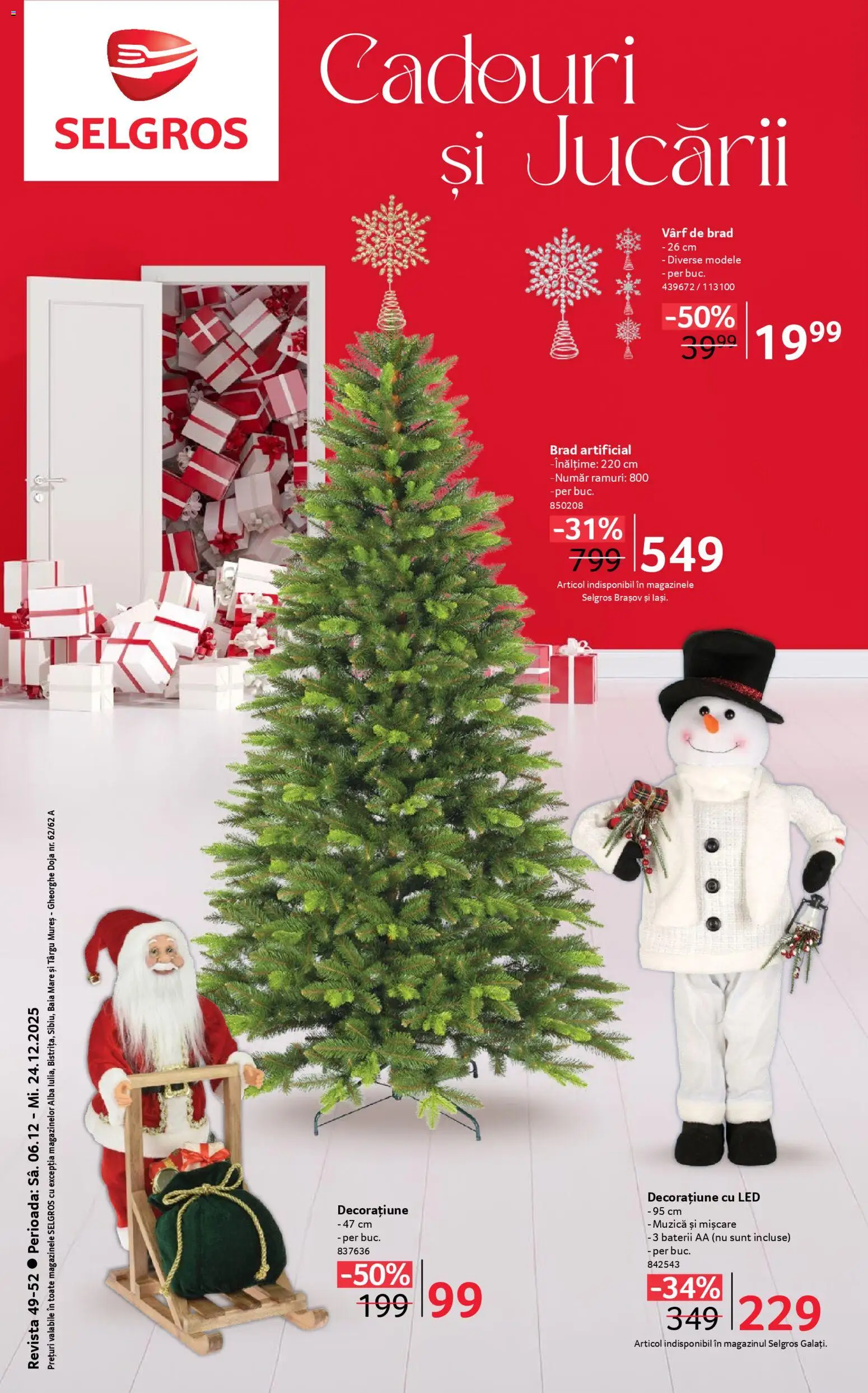 Previzualizarea de cataloage: Selgros Catalog - Cadouri și jucării valabil de la 06.12.2025 - LED, Alba, Baterii