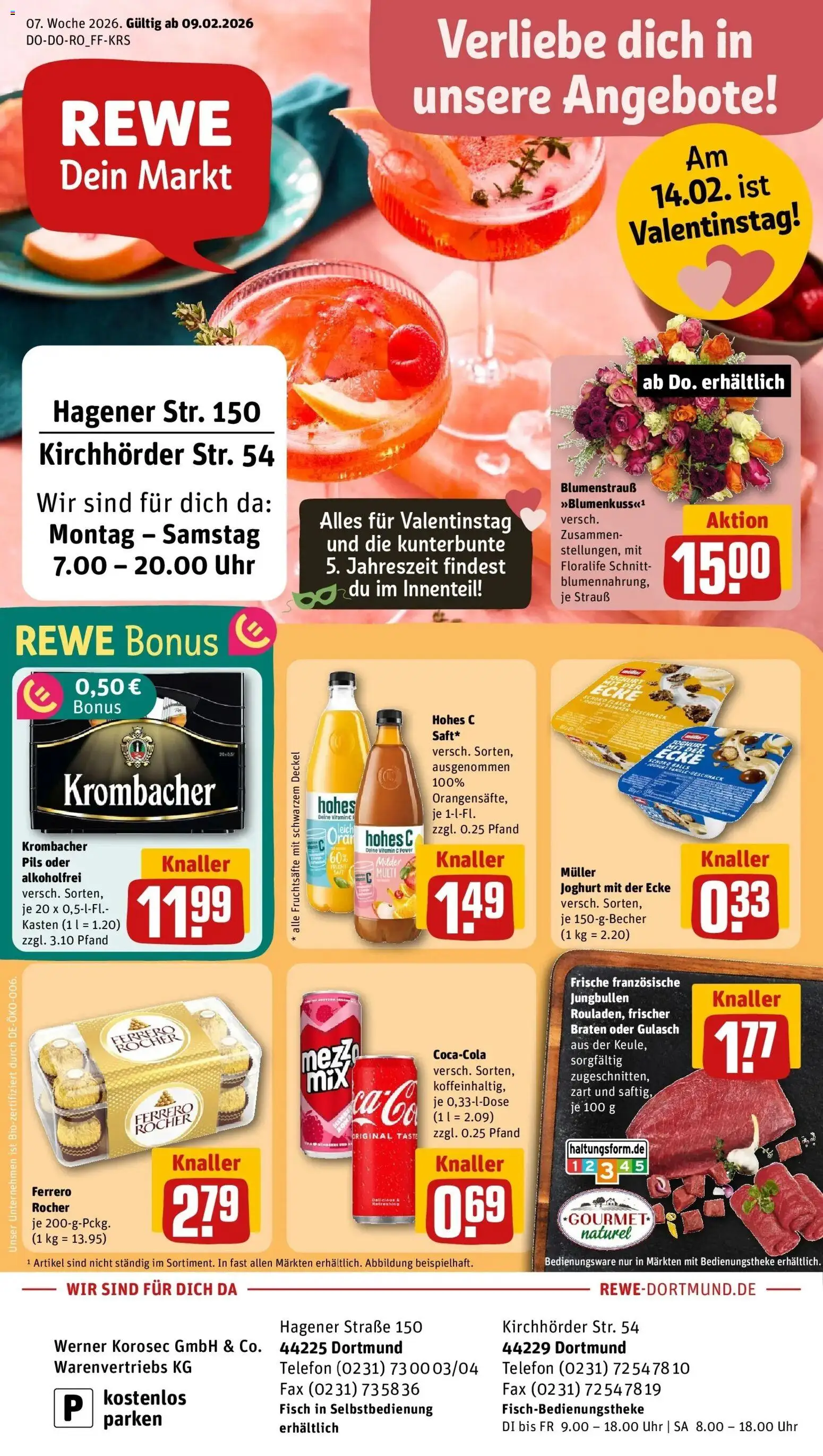 Vorschau von dem Prospekt des Geschäftes Rewe, gültig ab dem 09.02.2026