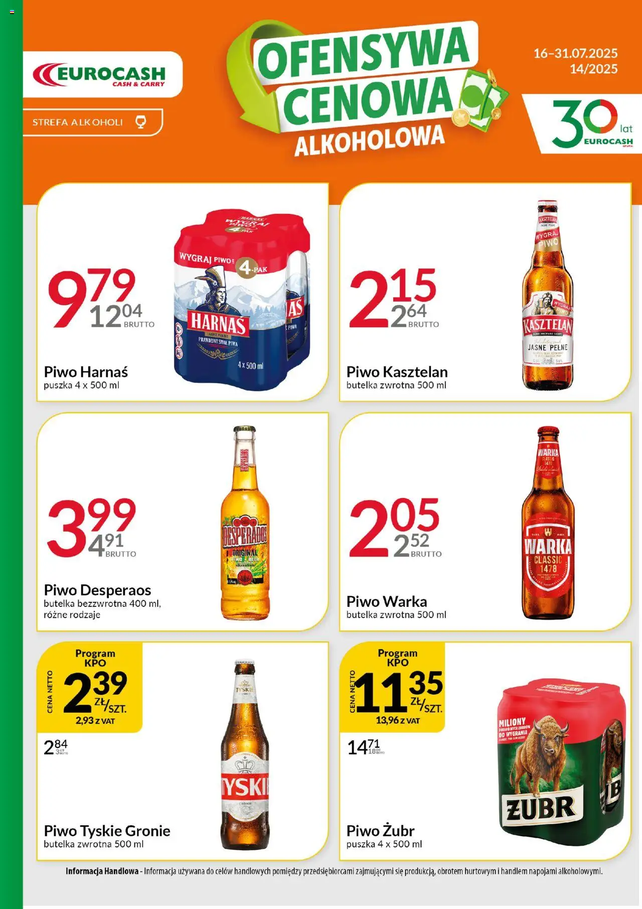 Eurocash Ofensywa Alkoholowa od 16.07.2025 - Nowa Gazetka - Numer strony 1
