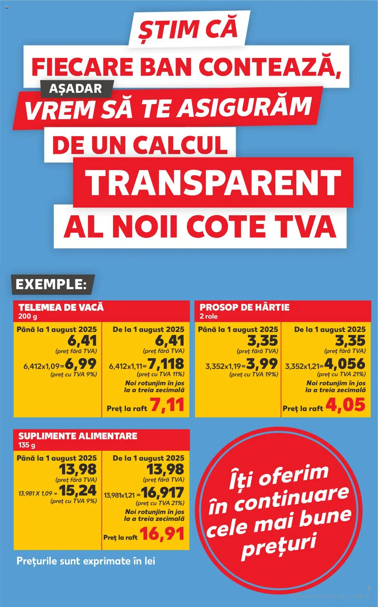 Kaufland RO aktuális szórólap, érvényes 2025.07.30.-től - 1 oldal