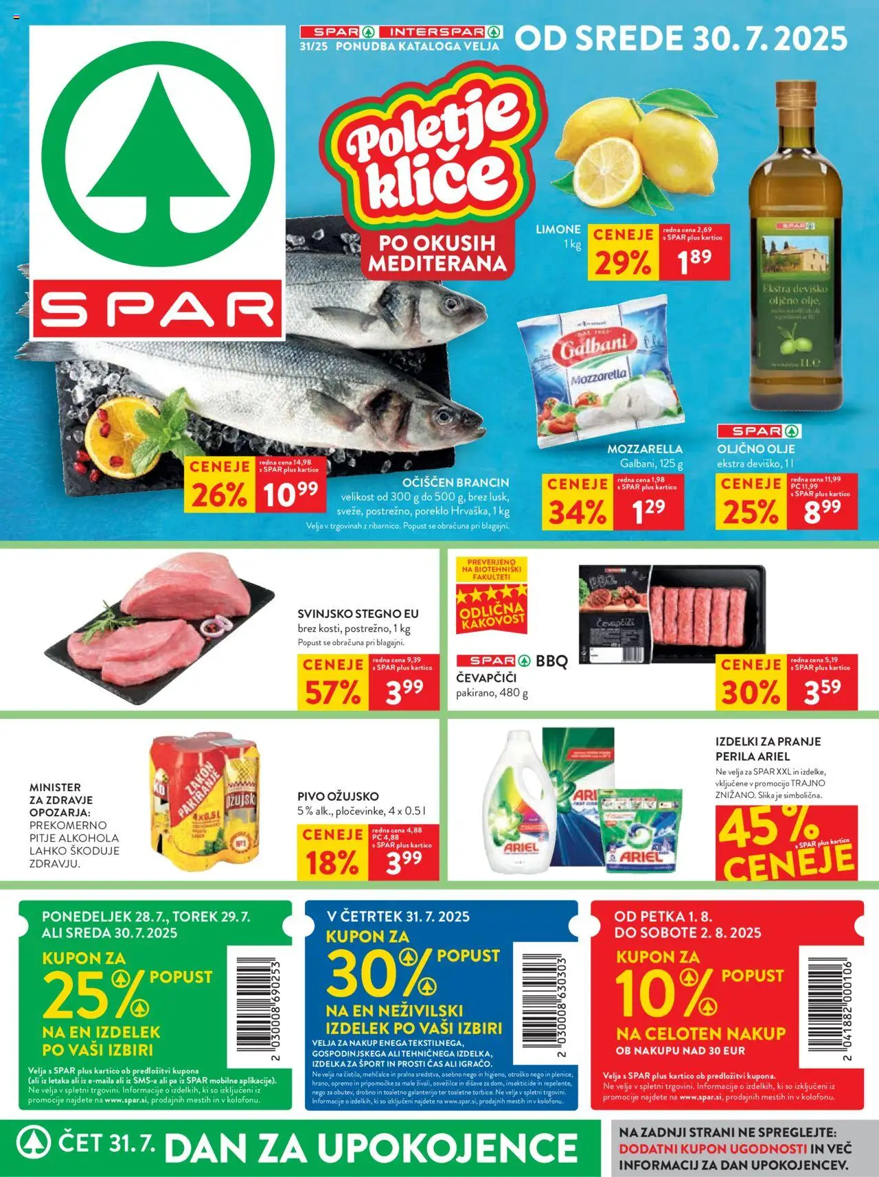 Spar Katalog 31/25 od 30.07.2025 > Aktualna ponudba - stran 1