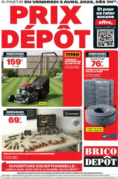 Prévisualisation de Brico Dépôt prospectus du magasin Brico Dépôt formulaire valide 03/04/2026