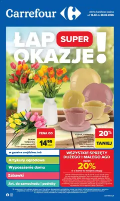 Pogląd gazetki "Łap okazje" ze sklepu Carrefour ważnej od 16.02.2026