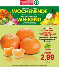 Anteprima dell'opuscolo Volantino Weekend Bolzano dal negozio Despar valido da 29/01/2026
