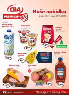 Náhled nabídky: CBA Leták - Premium platný od 11.02.2026