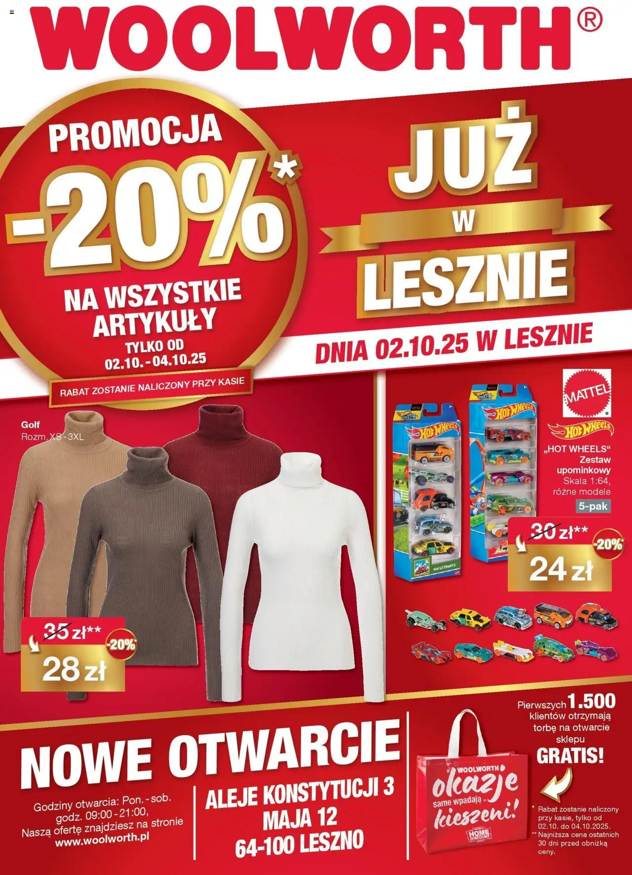 Woolworth Już w Lesznie od 02.10.2025 - Nowa Gazetka - Numer strony 1