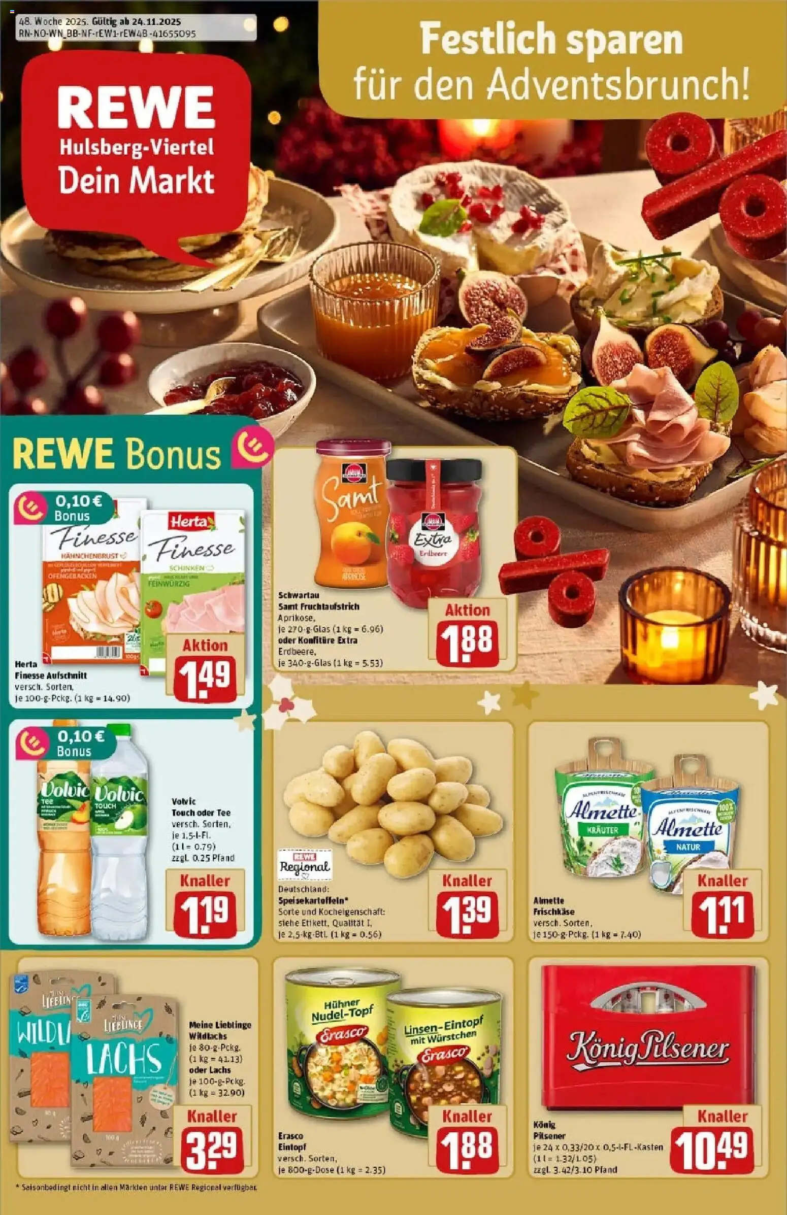 Vorschau von dem Prospekt des Geschäftes Rewe, gültig ab dem 24.11.2025