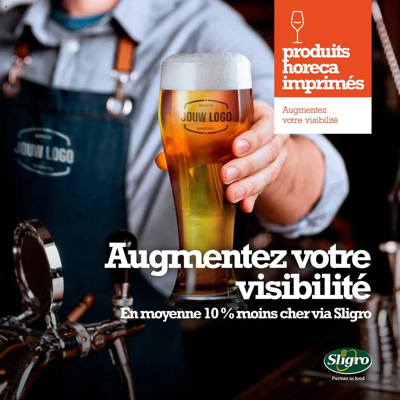Sligro shop Brochure bedrukte horeca producten geldig vanaf 27/10/2025 - Paginanummer 1