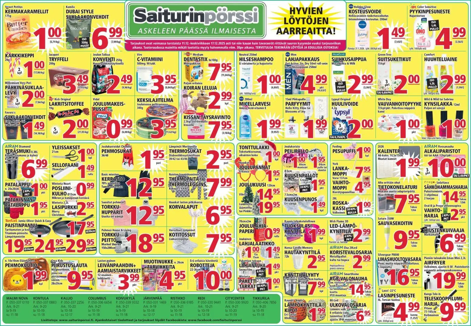 Kaupan Saiturinpörssi Tarjoukset esikatselu, voimassa 11/12/2025