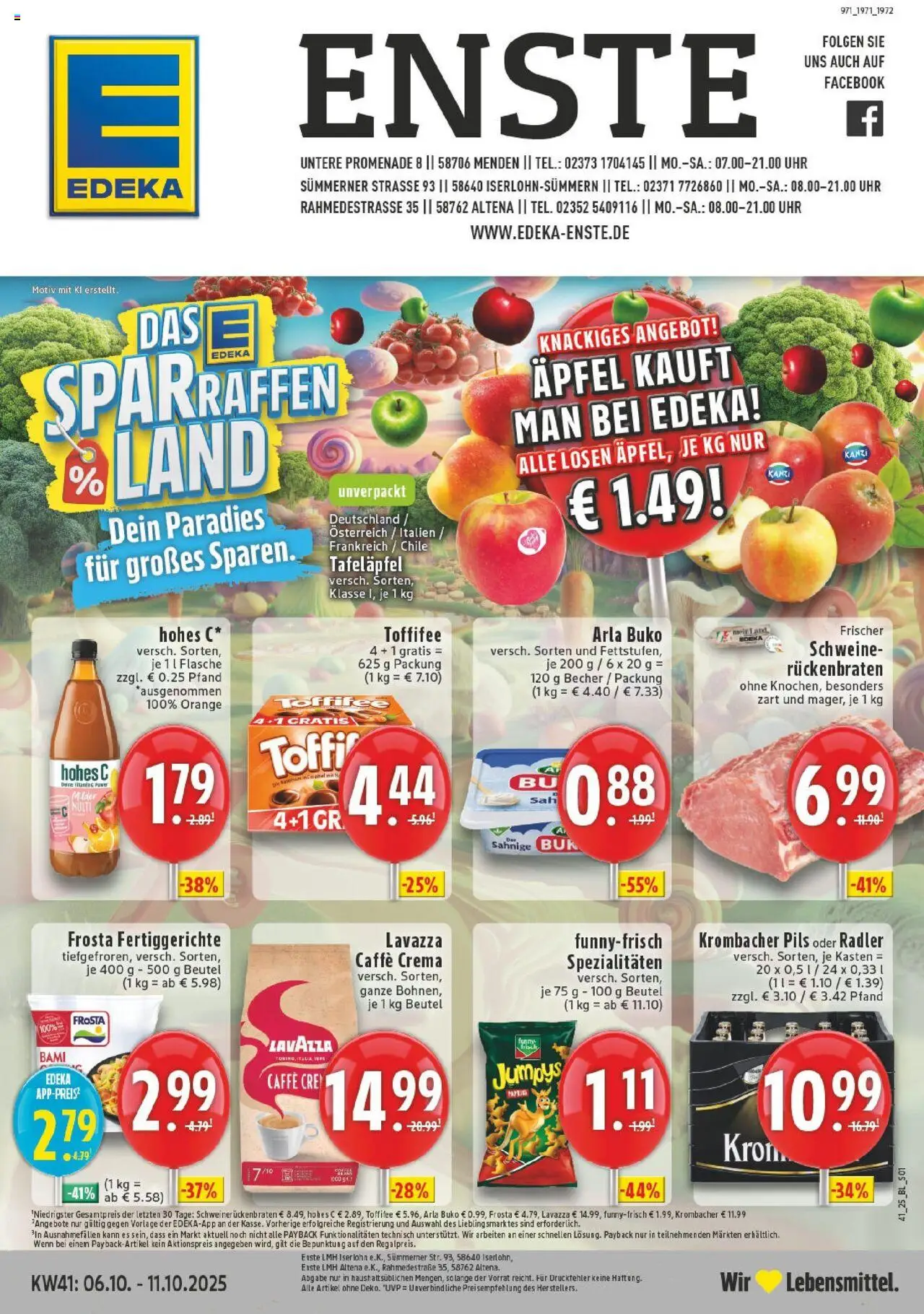EDEKA Prospekt ab 06.10.2025 - Prospekt Iserlohn Online