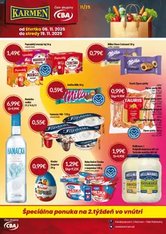 Náhľad KARMEN CBA letáku platného od 06.11.2025