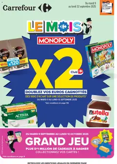 Prévisualisation de Catalogue: Le Mois Monopoly du magasin Carrefour formulaire valide 09/09/2025