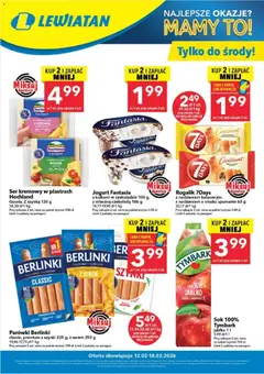 Pogląd gazetki "W wielopakach taniej" ze sklepu Lewiatan ważnej od 12.02.2026
