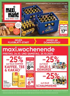 Vorschau der Angebote: Maximarkt Flugblatt gültig ab 23.10.2025