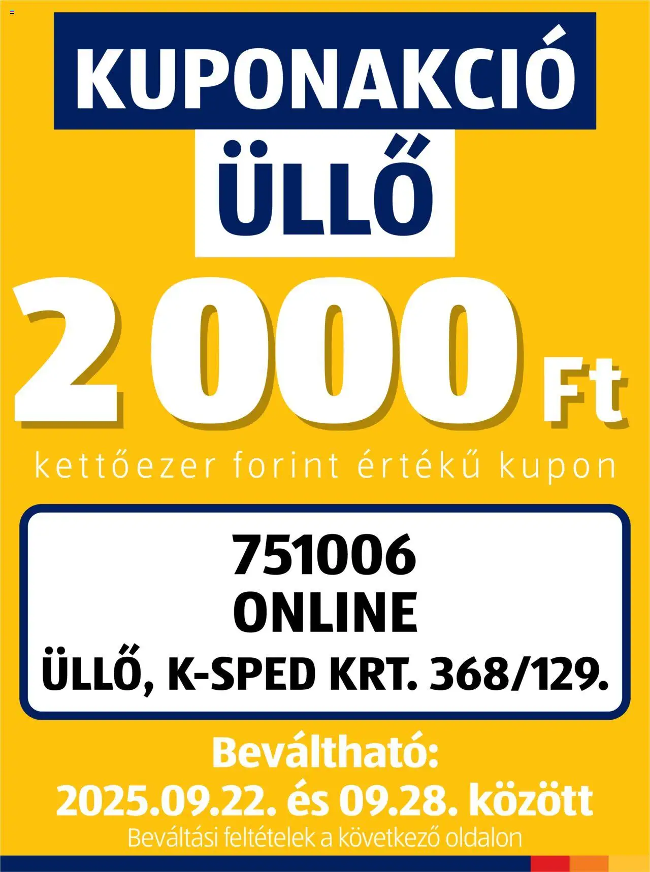 Aldi aktuális szórólap, érvényes 2025.09.22.-től - 1 oldal