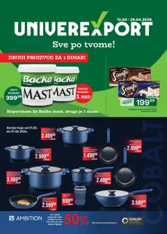 Pregled Univerexport kataloga - važi od 13.04.2026
