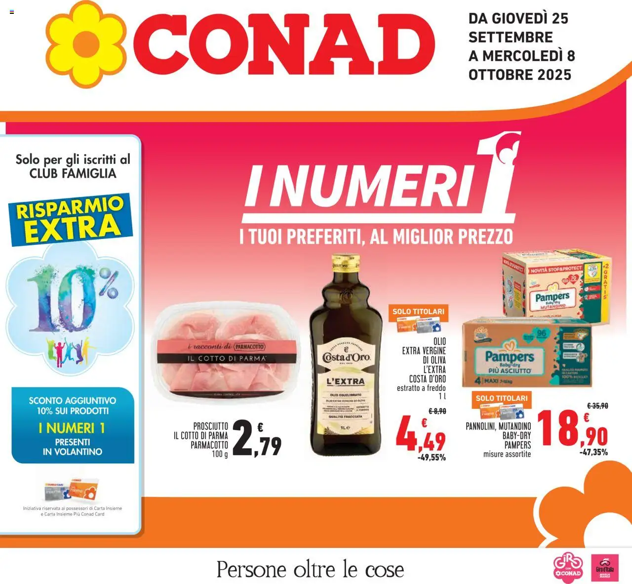Volantino Conad valido da 25/09/2025 numero di pagina 1