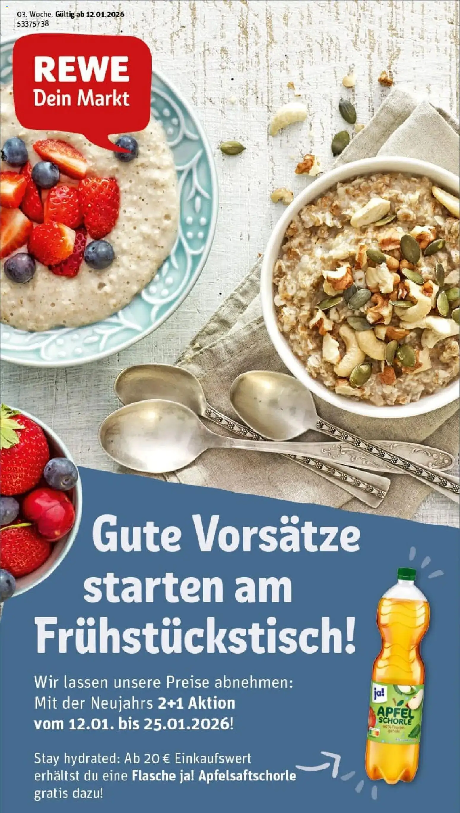 Vorschau von dem Prospekt des Geschäftes Rewe, gültig ab dem 11.01.2026 - Apple, Äpfel