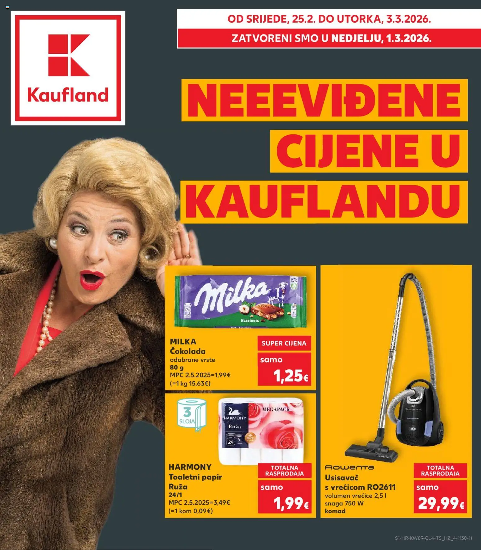 Pregled letka Split-Ravne njive trgovine Kaufland vrijedi od 25.02.2026