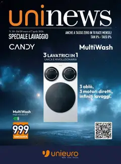 Anteprima dell'opuscolo Unieuro volantino Lavaggio dal negozio Unieuro valido da 20/03/2026
