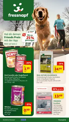 Vorschau des Merkblatts Aktionen vom Shop Fressnapf gültig von 03.01.2026 bis 11.01.2026