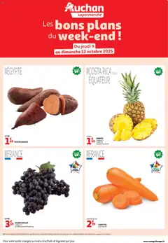 Prévisualisation de Les bons plans du week-end dans votre super ! du magasin Auchan formulaire valide 09/10/2025