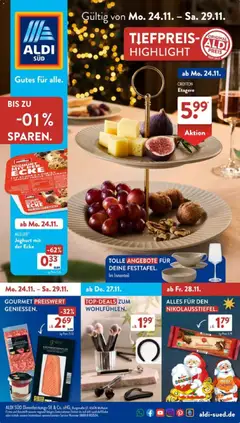Vorschau von dem Prospekt des Geschäftes Aldi Süd, gültig ab dem 24.11.2025