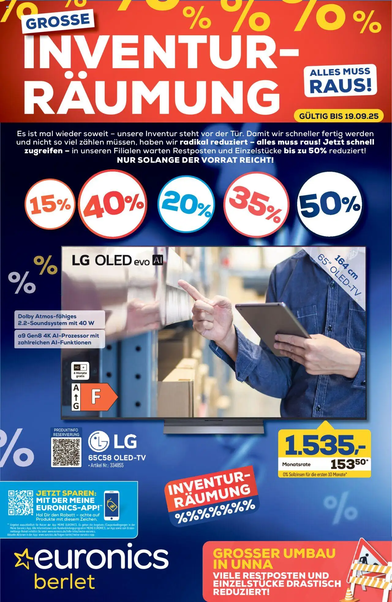 Euronics Prospekt Berlet (vom 10.09.2025 - 19.09.2025) - LG