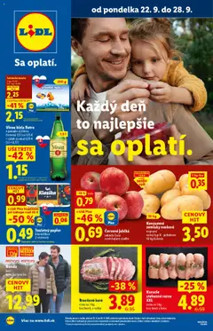 Náhľad Lidl letáku platného od 22.09.2025
